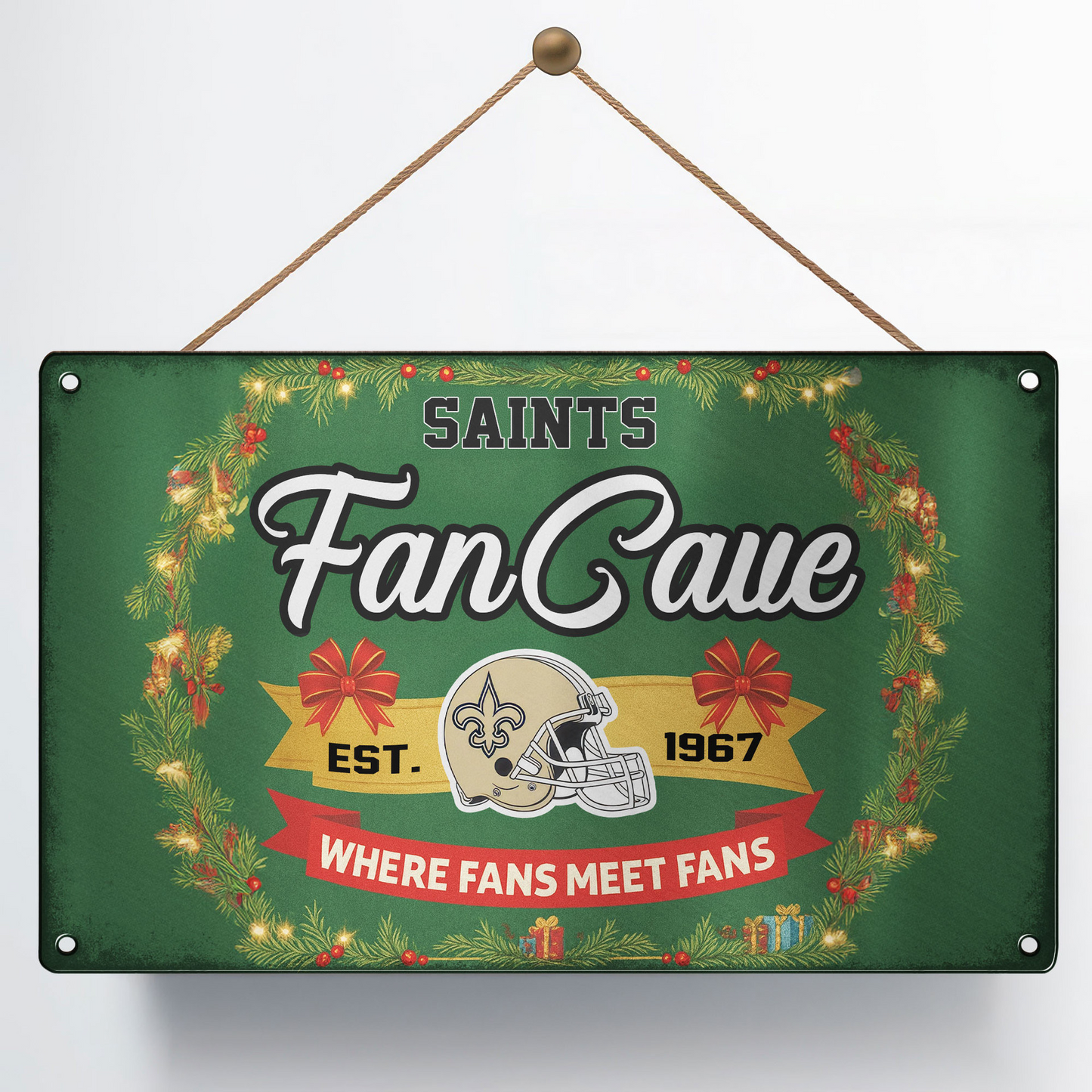 Premium NFL NO Cave Metal Sign V2 NMD TTV