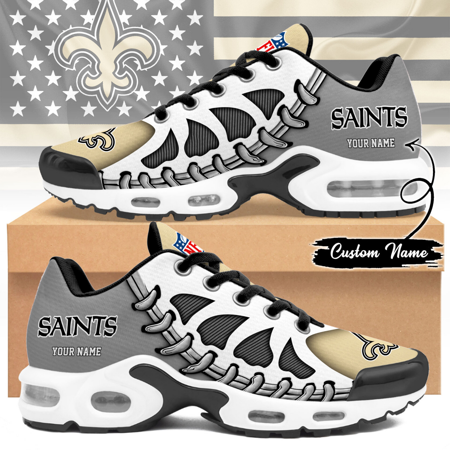 Premium NFL NO Spine Rush Air Max Sneaker V4 NMD  TTV