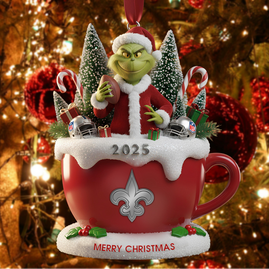 Premium NFL NO x The Grinch Christmas Ornament V2 NMD TTV