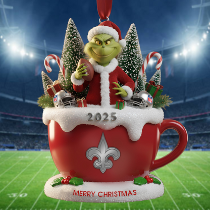 Premium NFL NO x The Grinch Christmas Ornament V2 NMD TTV