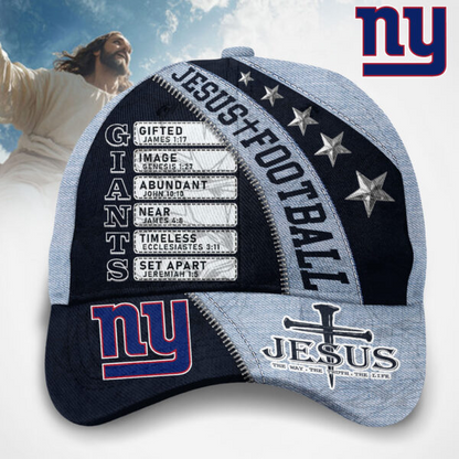 Premium NFL NYG  Jesus Football Classic Cap V1 NMD TTV