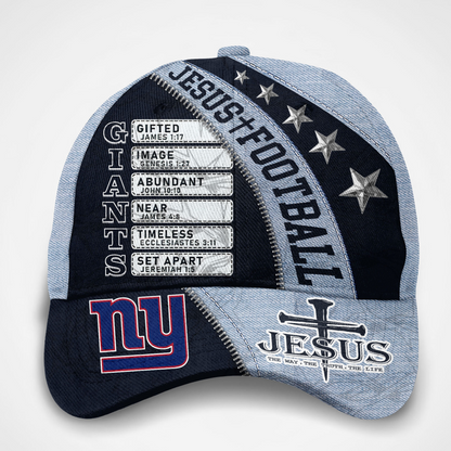 Premium NFL NYG  Jesus Football Classic Cap V1 NMD TTV