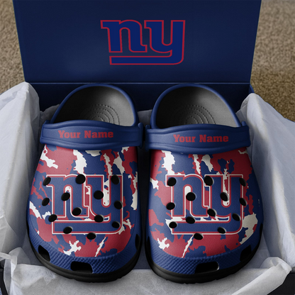 Premium NFL NYG Camo CLogs V1 NMD TTV