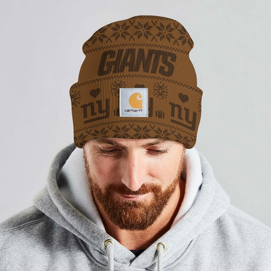 Premium NFL NYG x CH Chrismas Workwear Beanie V1 NMD TTV