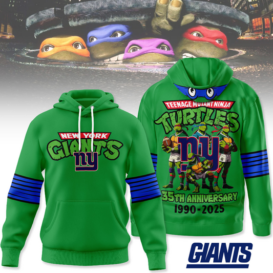Premium NFL NYG x TMNT 35th Anniversary Hoodie V1 NMD TTV