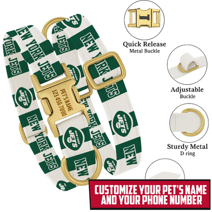 Premium NFL NYJ Pet Collar V1 NMD TTV