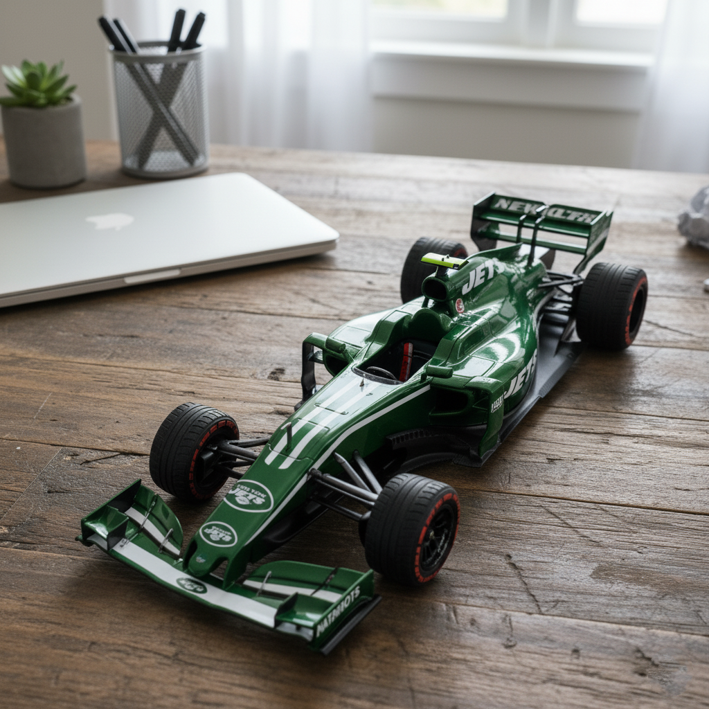 Premium NFL NYJ x F1 Racing Car Collectible Model V1 NMD TTV
