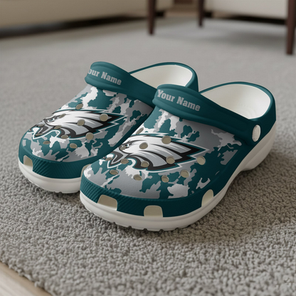 Premium NFL PHI Camo CLogs V1 NMD TTV