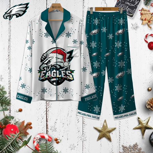 Premium NFL PHI Christmas Pajamas V1 NMD TTV