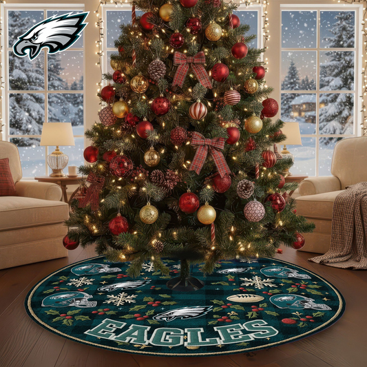 Premium NFL PHI Christmas Tree Skirt V1 NMD TTV