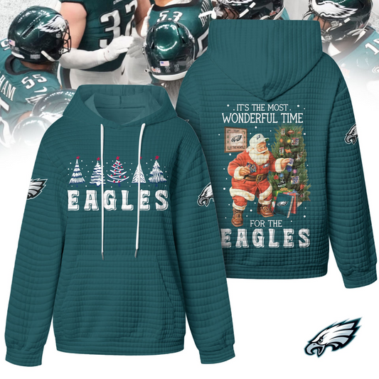 Premium NFL PHI Christmas Waffele Hoodie V1 NMD 261125 TTV