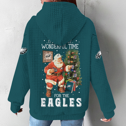 Premium NFL PHI Christmas Waffele Hoodie V1 NMD 261125 TTV