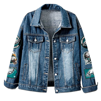 Premium NFL PHI Denim Jacket V1 NMD NHM
