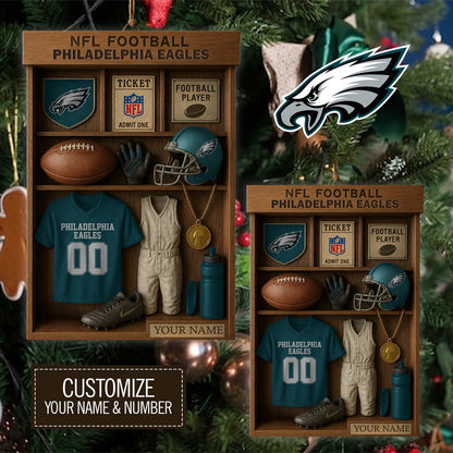 Premium NFL PHI Football Locker Hanging Ornament V1 NMD NHM