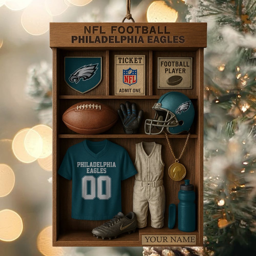 Premium NFL PHI Football Locker Hanging Ornament V1 NMD NHM