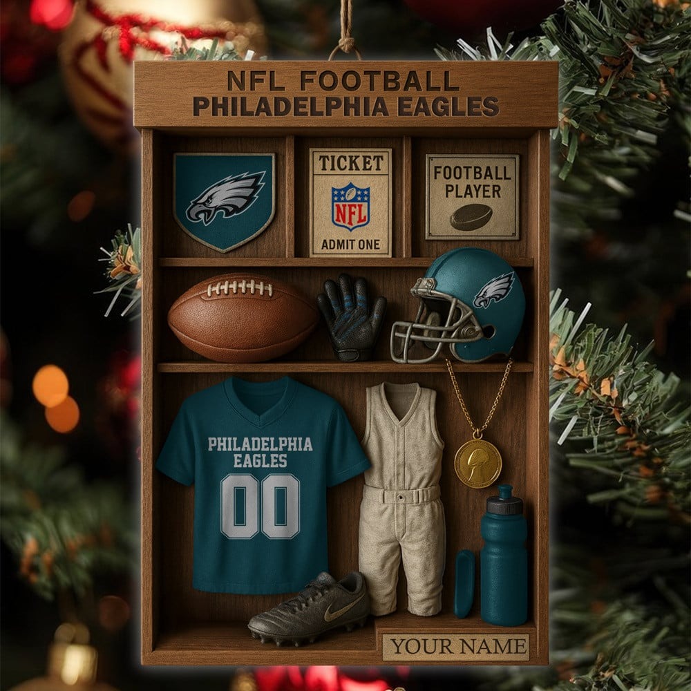 Premium NFL PHI Football Locker Hanging Ornament V1 NMD NHM