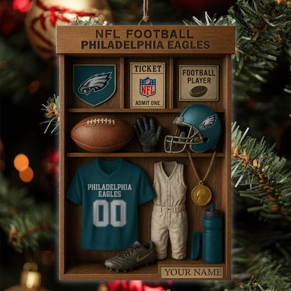 Premium NFL PHI Football Locker Hanging Ornament V1 NMD NHM