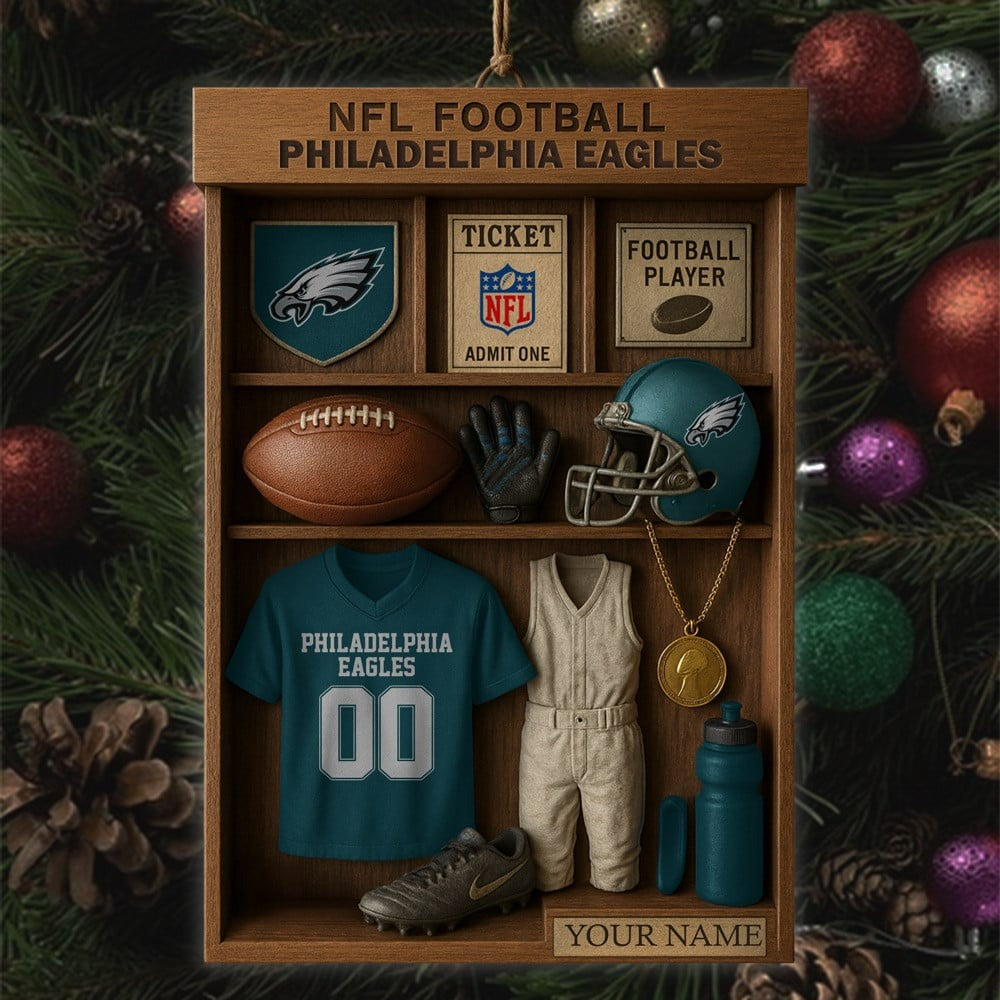 Premium NFL PHI Football Locker Hanging Ornament V1 NMD NHM
