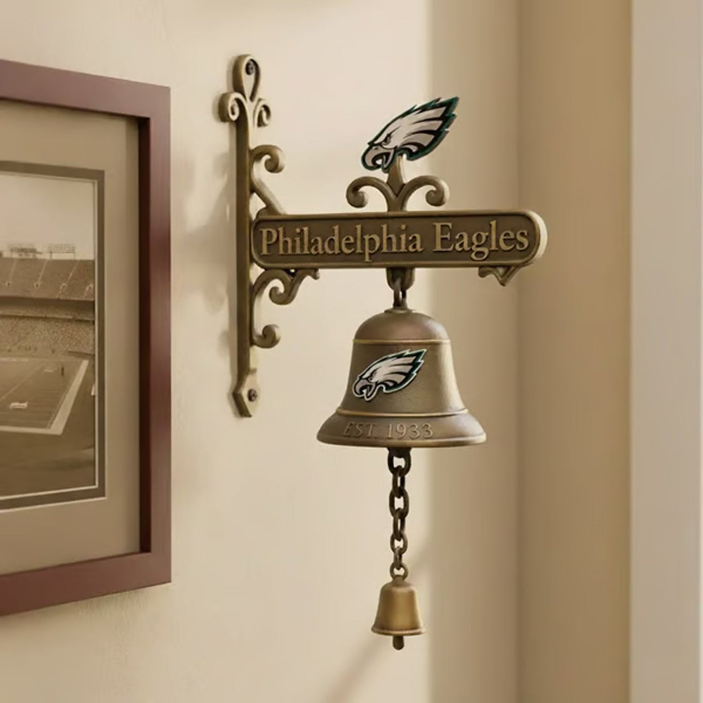 Premium NFL PHI Retro Wall-Mounted Metal Doorbell V1 NMD NHM