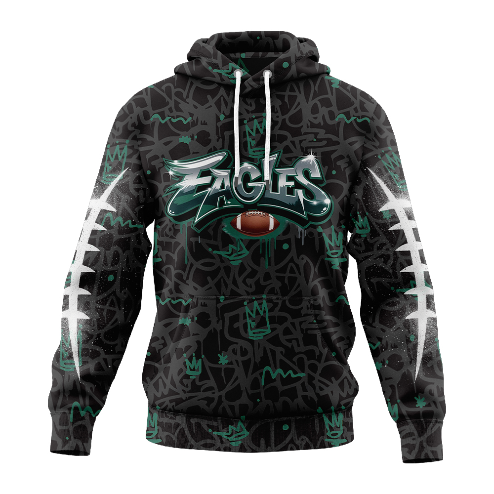 Premium NFL PHI Special Graffiti Hoodie V2 NMD  TTV