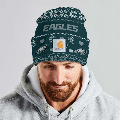 Premium NFL PHI x CH Chrismas Workwear Beanie V1 NMD TTV