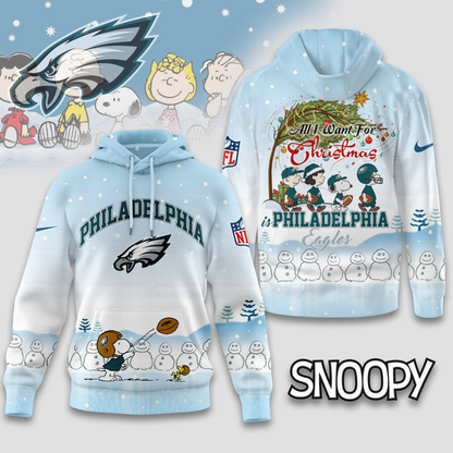 Premium NFL PHI x Peanuts Snow Day Hoodie V3 NMD TTV
