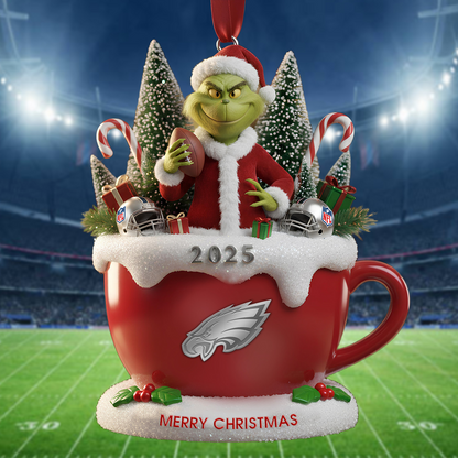 Premium NFL PHI x The Grinch Christmas Ornament V2 NMD TTV