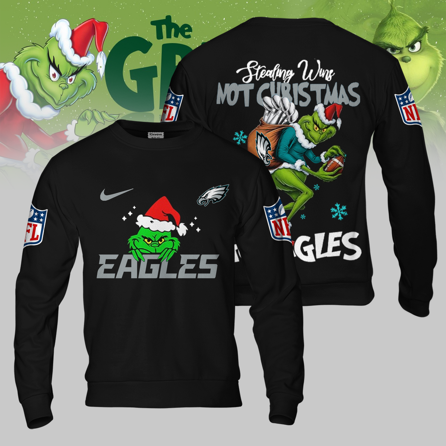 Premium NFL PHI x The Grinch Shirt V3 NMD TTV