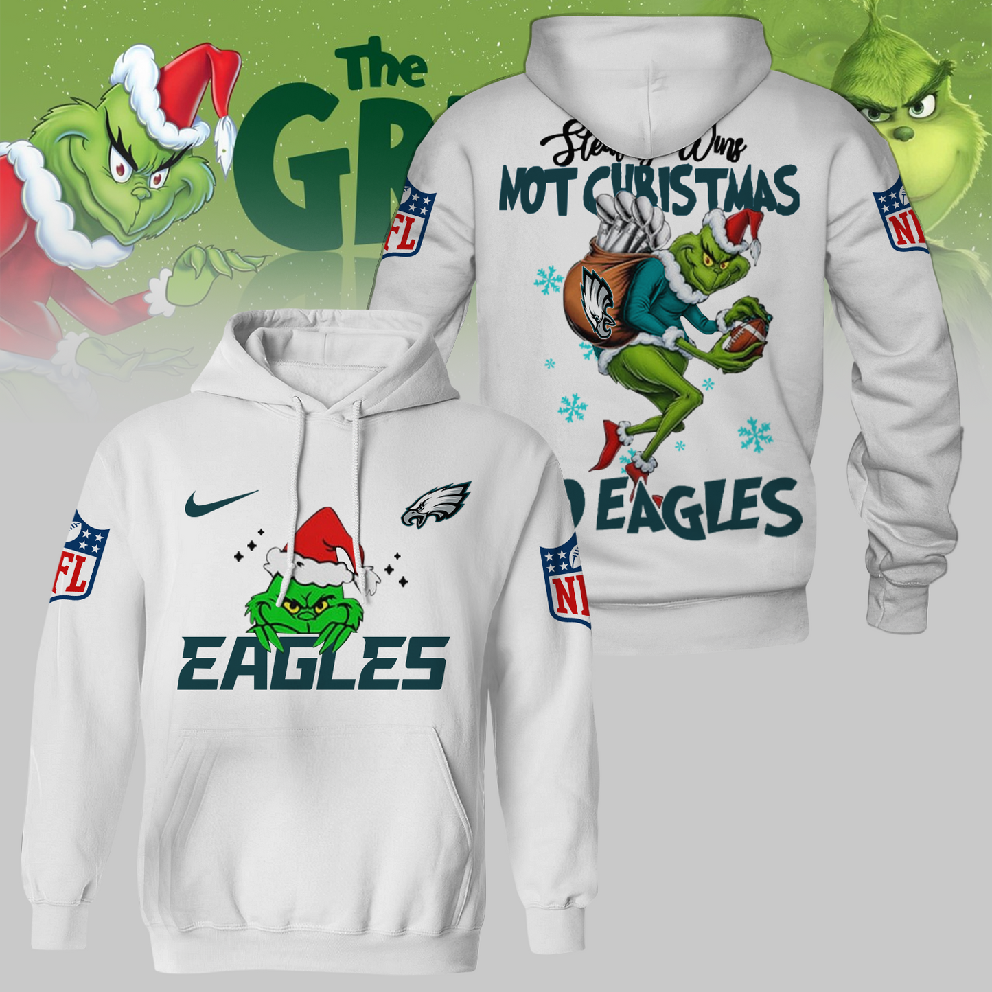 Premium NFL PHI x The Grinch Shirt V3 NMD TTV