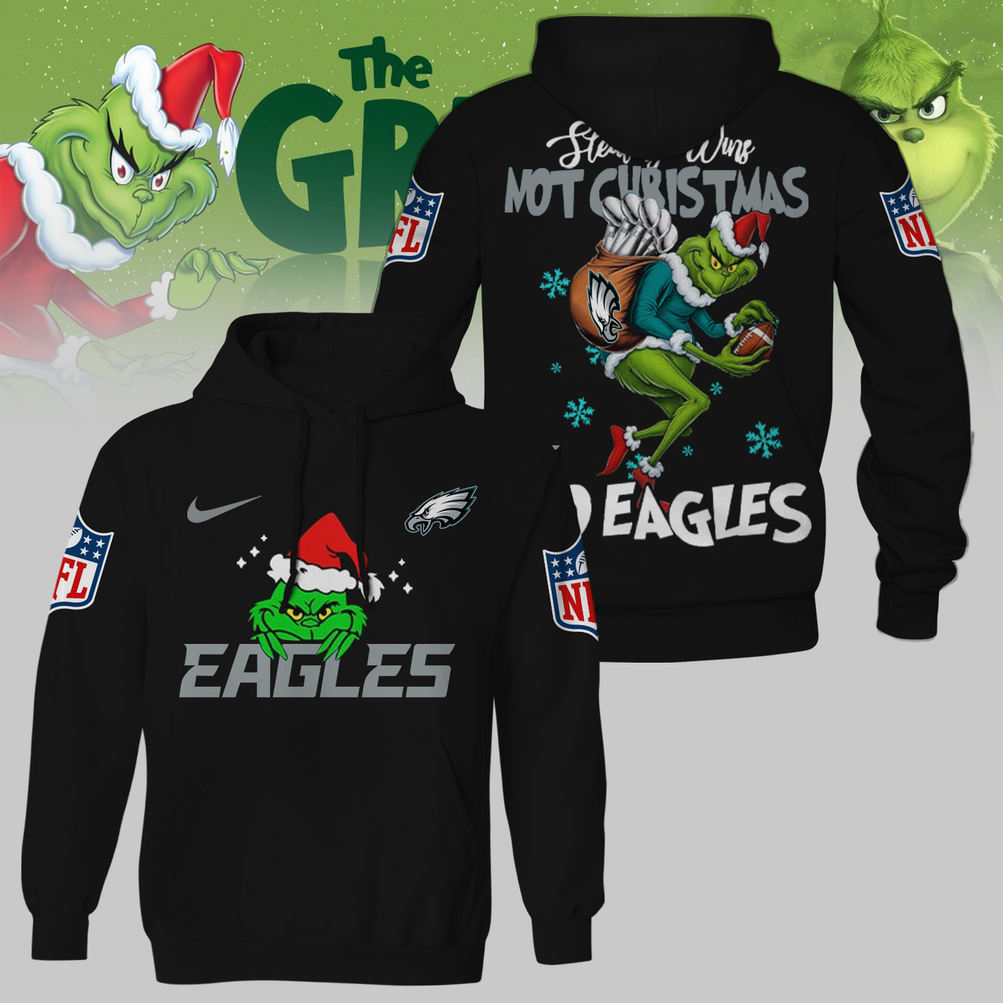 Premium NFL PHI x The Grinch Shirt V3 NMD TTV