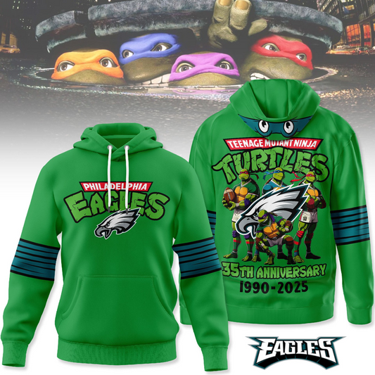 Premium NFL PHI x TMNT 35th Anniversary Hoodie V1 NMD TTV