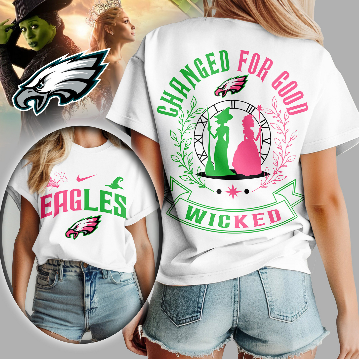 Premium NFL PHI x WCKD Changed For Good Women Shirt V1 NMD TTV