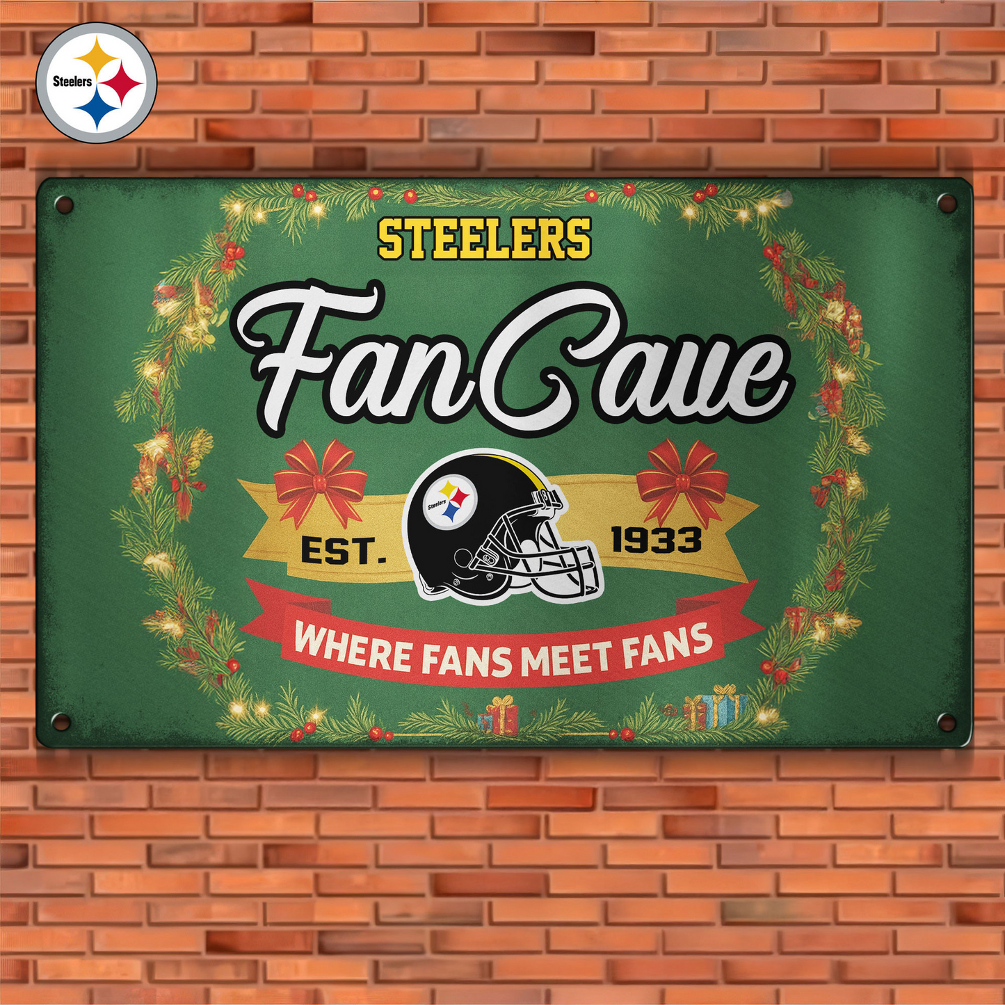Premium NFL PIT Cave Metal Sign V2 NMD TTV