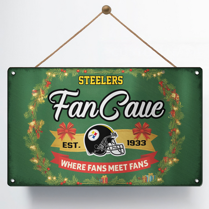 Premium NFL PIT Cave Metal Sign V2 NMD TTV