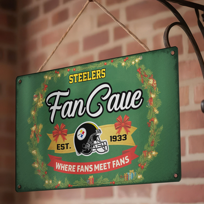 Premium NFL PIT Cave Metal Sign V2 NMD TTV