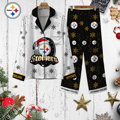 Premium NFL PIT Christmas Pajamas V1 NMD TTV