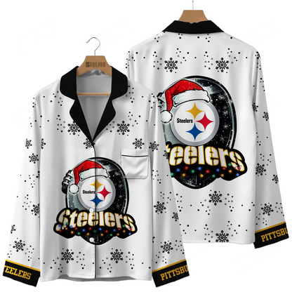 Premium NFL PIT Christmas Pajamas V1 NMD TTV