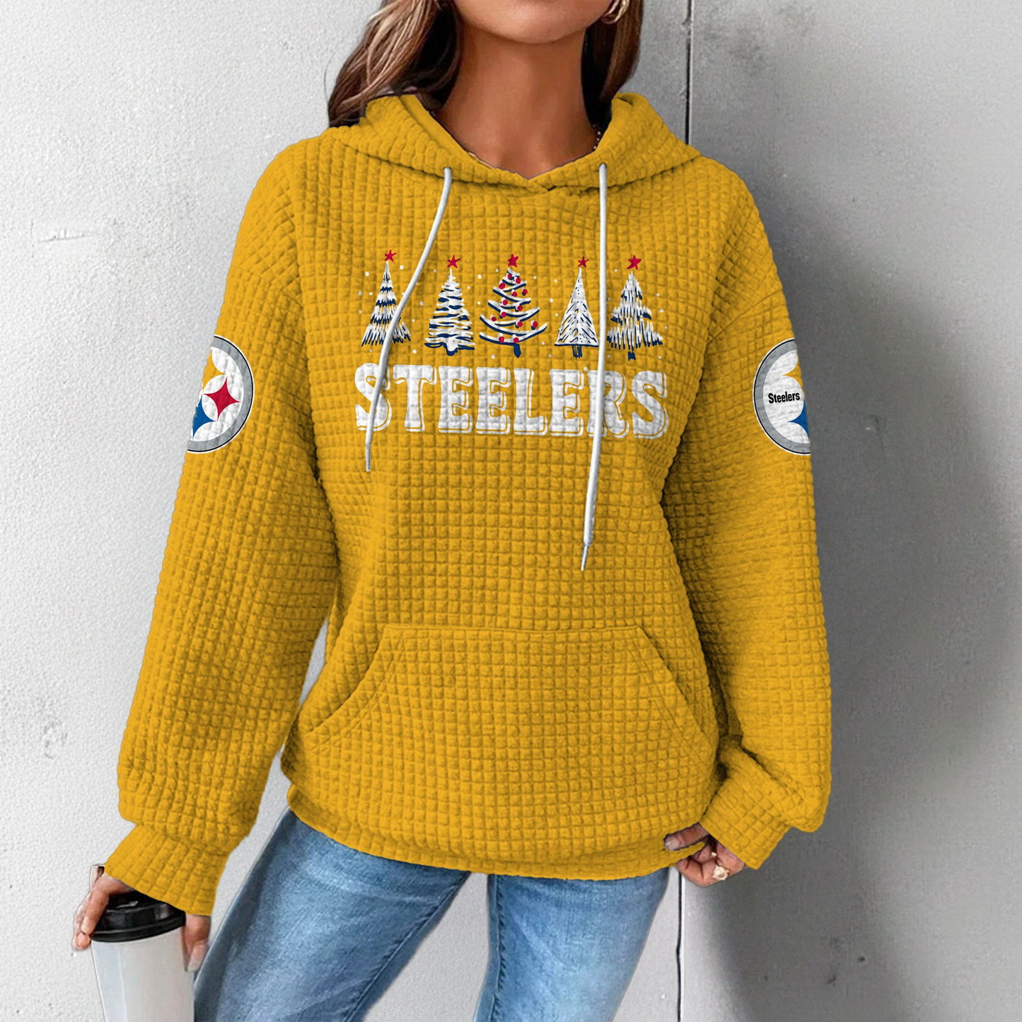 Premium NFL PIT Christmas Waffele Hoodie V1 NMD 261125 TTV