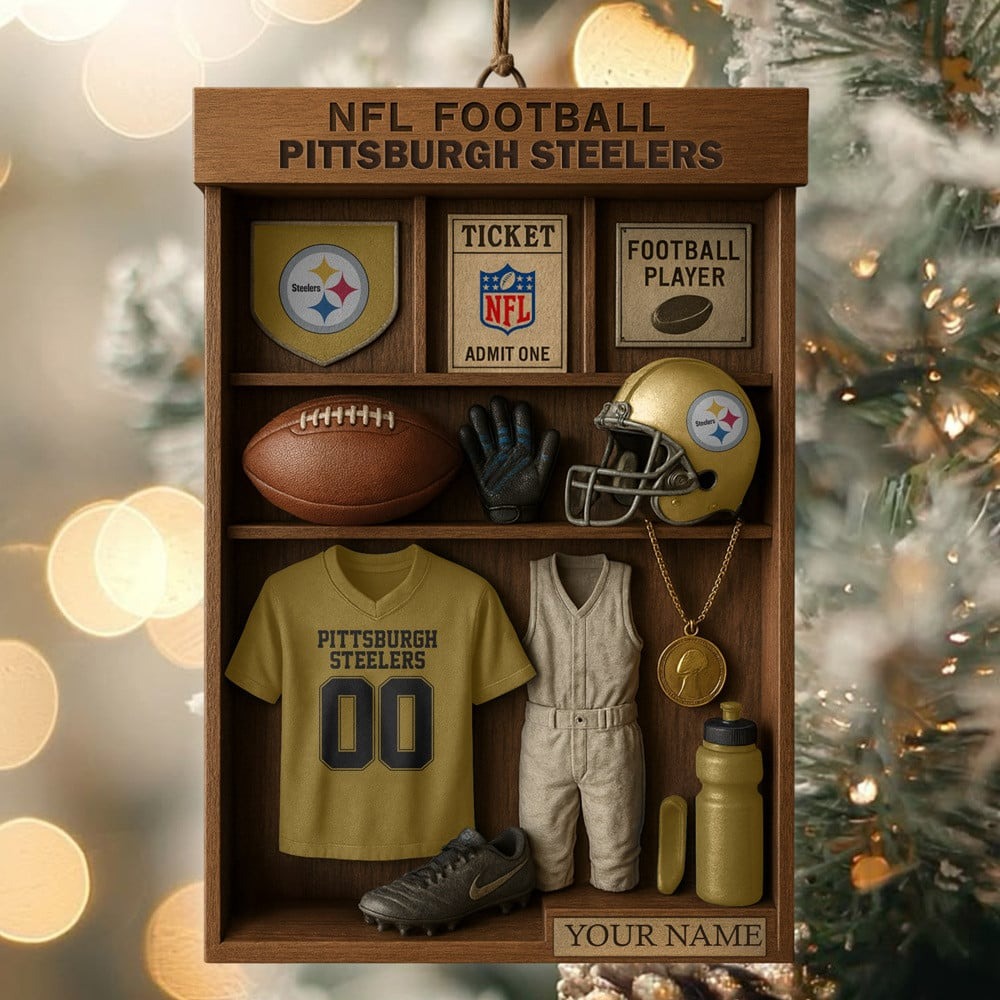 Premium NFL PIT Football Locker Hanging Ornament V1 NMD NHM