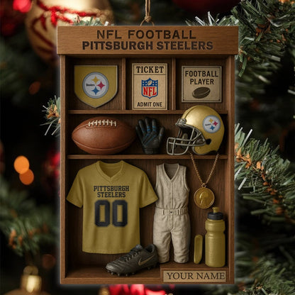 Premium NFL PIT Football Locker Hanging Ornament V1 NMD NHM