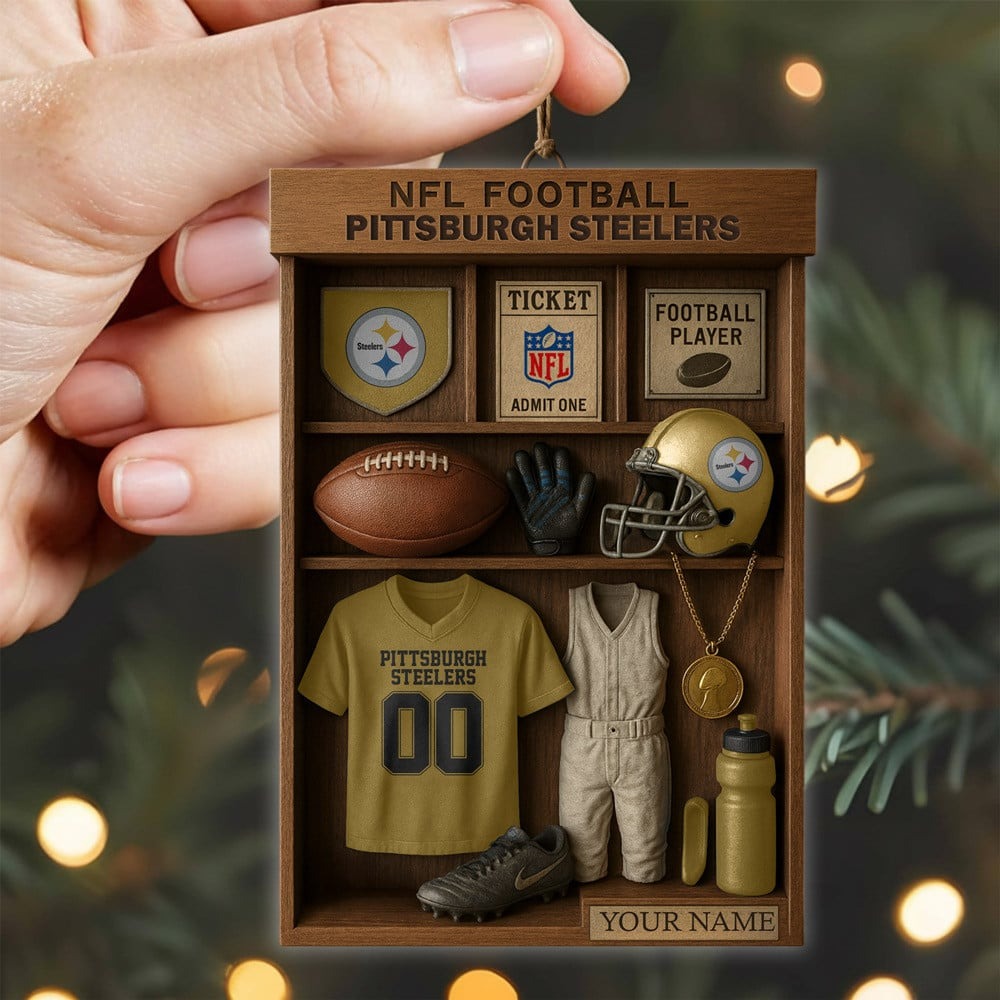 Premium NFL PIT Football Locker Hanging Ornament V1 NMD NHM