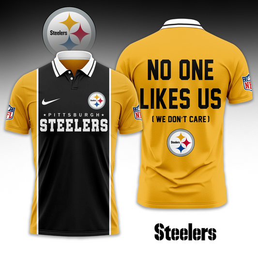 Premium NFL PIT No One Likes Us Polo Shirt V1 NMD 291025 TTV