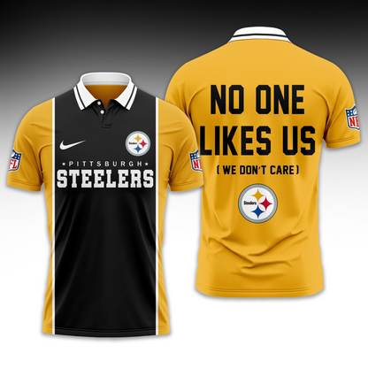 Premium NFL PIT No One Likes Us Polo Shirt V1 NMD 291025 TTV