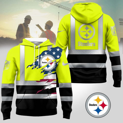 Premium NFL PIT Patriotic Safety Hoodie V1 NMD TTV