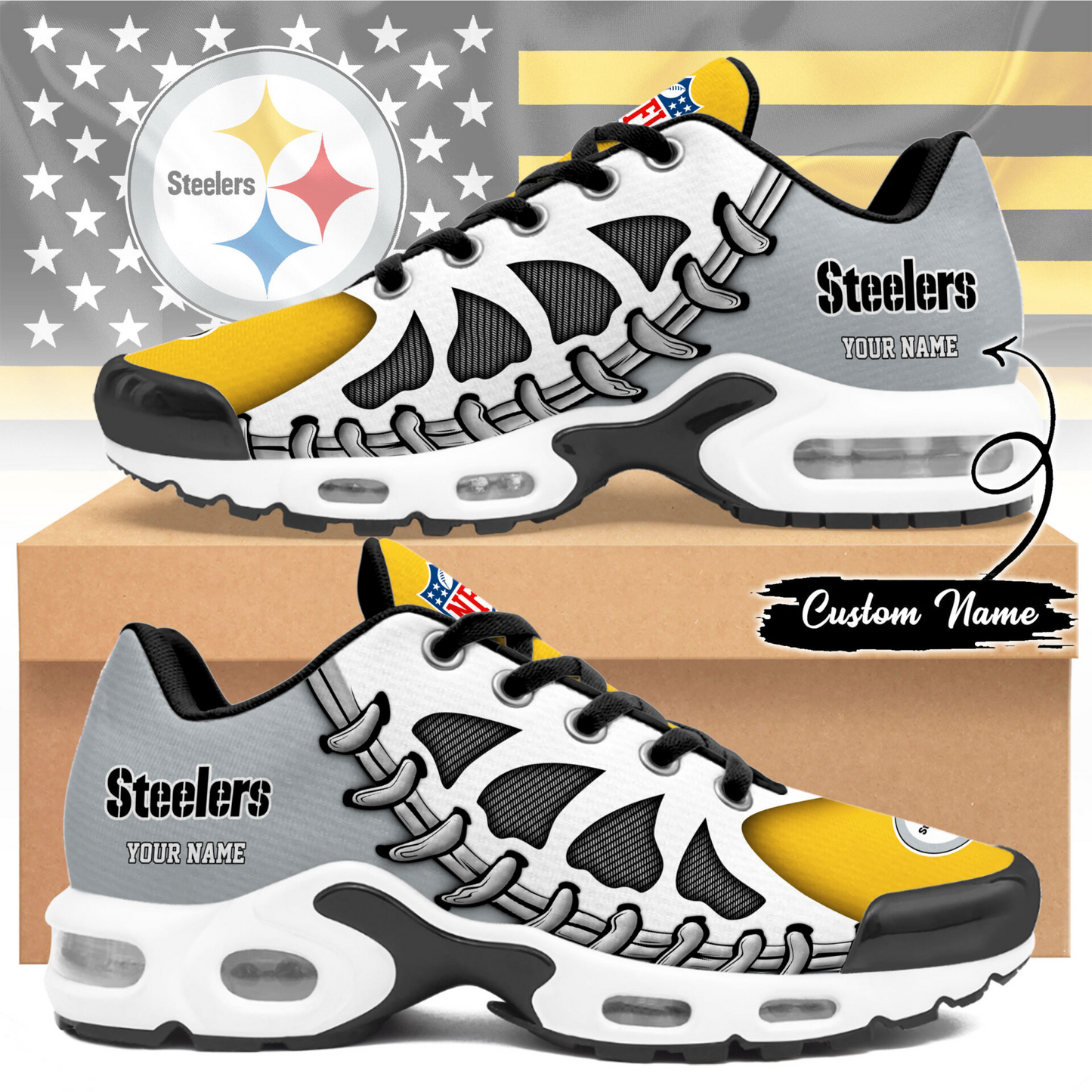 Premium NFL PIT Spine Rush Air Max Sneaker V4 NMD  TTV