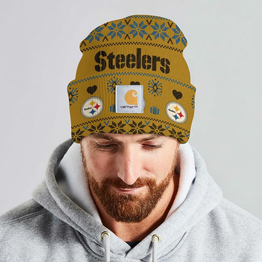 Premium NFL PIT x CH Chrismas Workwear Beanie V1 NMD TTV