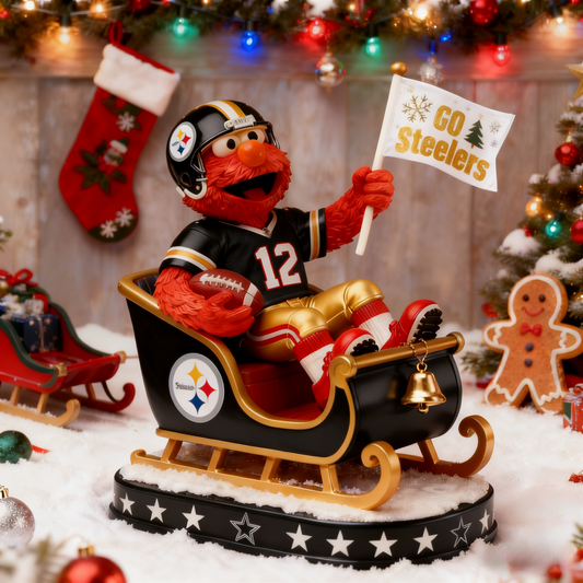 Premium NFL PIT x Elmo Christmas Arcylic Plaque V1 NMD 261125 TTV