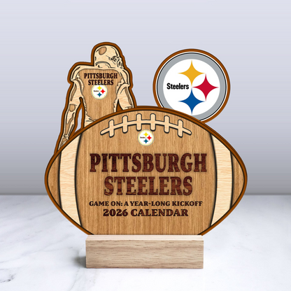 Premium NFL PITFootball Shaped 2026 Calendar V1 NMD TTV
