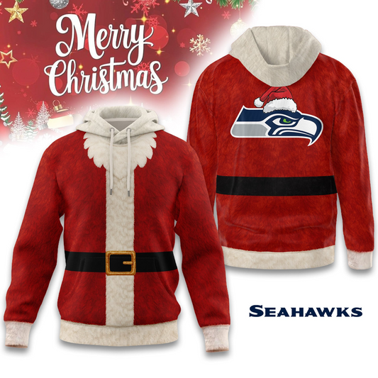 Premium NFL SEA Santa Claus Hoodie V1 NMD TTV