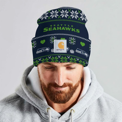 Premium NFL SEA x CH Chrismas Workwear Beanie V1 NMD TTV